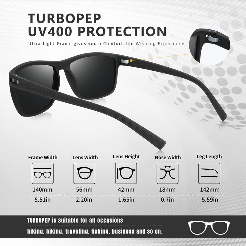 TURBOPEP 3 Pairs Simple Sunglasses For Everyday Use, Unisex Polarized Glasses, Square Sunglasses,Lightweight Frame Sun Glasses with UV Protection, Travel Accessories，sunglasses for men 3pairs sime