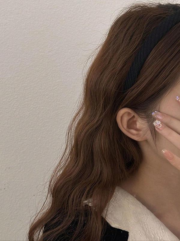 Solid Color Headband, Casual Versatile Hair Accessories for Women, Minimalist Headwear Suitable for Thick Hair, Fashion Hair Accessories for Party, Daily Clothing Decor