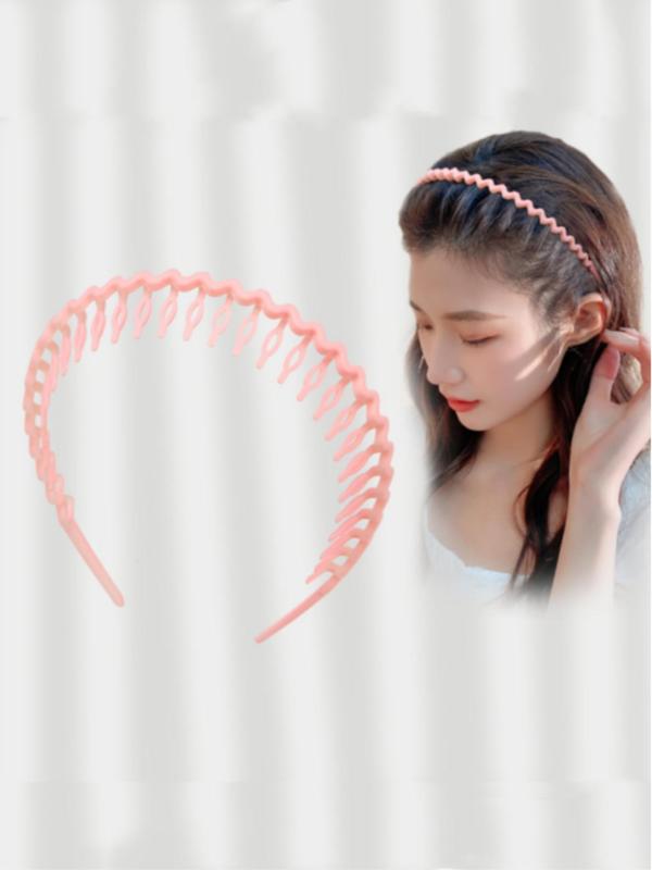 Solid Color Hair Hoop, Non-slip Frosted Hair Hoop, Casual Versatile Hair Accessories for Women & Girls, Minimalist Headwear Suitable for Thick Hair