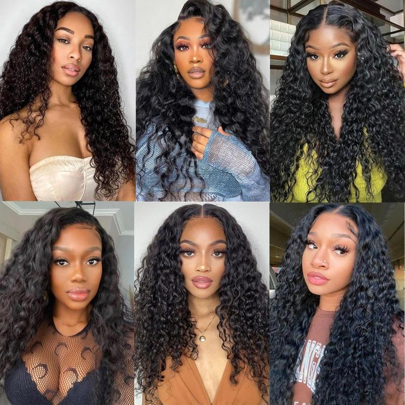 Bling Hair Glueless Wig Human Hair Deep Wave 6x4 5x5 Pre Cut Lace Wig Human Hair Ready To Wear Lace Closure Wigs for Women 13x4 13x6 Lace Front Wig