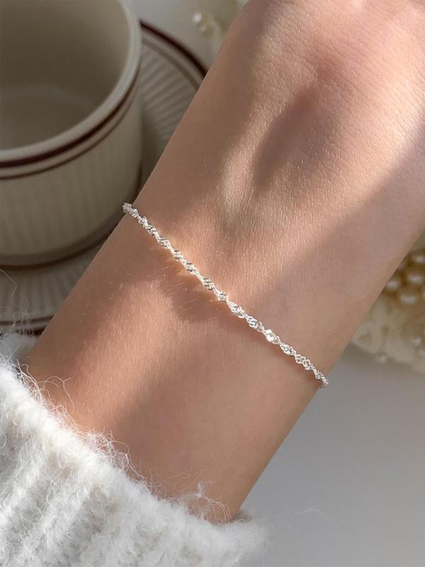 Simple Fashion Classic Minimalist Bracelet,  Casual Matching Trendy Link Bracelet, Classic Fashion Accessories for Daily Wear