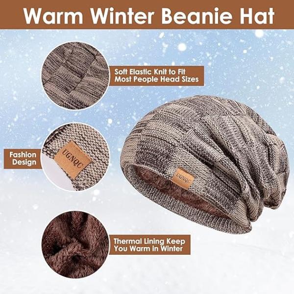 Winter Beanie Hat, Scarf, & Touchscreen Gloves Set - Cozy & Stylish for Men & Women