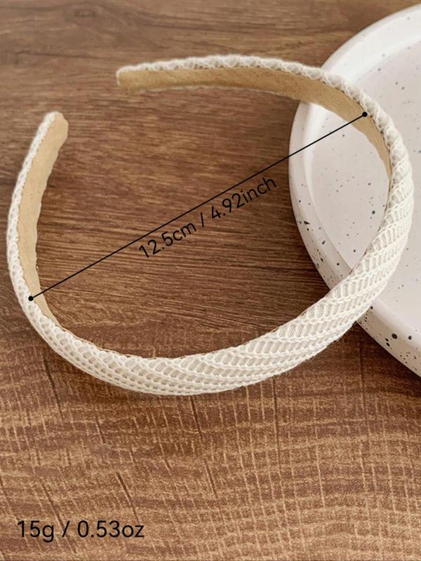 Solid Color Headband, Casual Versatile Hair Accessories for Women, Minimalist Headwear Suitable for Thick Hair, Fashion Hair Accessories for Party, Daily Clothing Decor