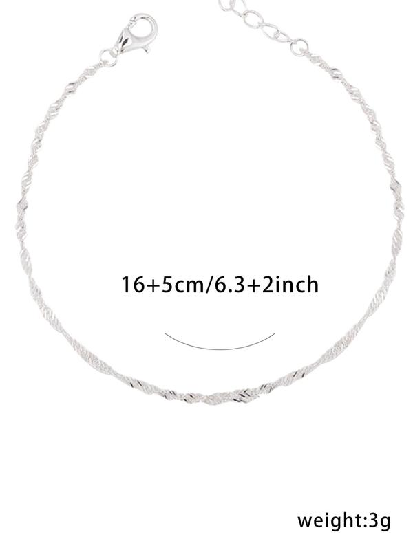 Simple Fashion Classic Minimalist Bracelet,  Casual Matching Trendy Link Bracelet, Classic Fashion Accessories for Daily Wear