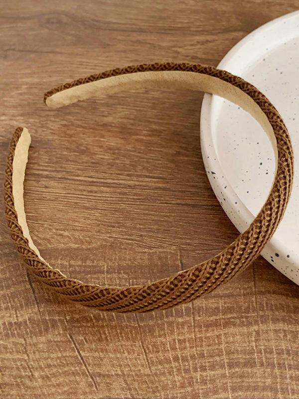 Solid Color Headband, Casual Versatile Hair Accessories for Women, Minimalist Headwear Suitable for Thick Hair, Fashion Hair Accessories for Party, Daily Clothing Decor