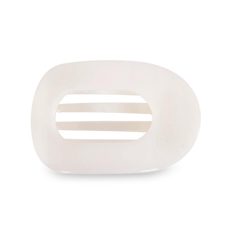 TELETIES Flat Round Hair Clip for Women - Durable Plastic Hair Accessory