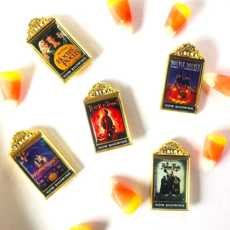 “Now Showing” Cinema Movie Poster Enamel Pins - Perfect Christmas Gift for Movie Lovers - Stocking Stuffers