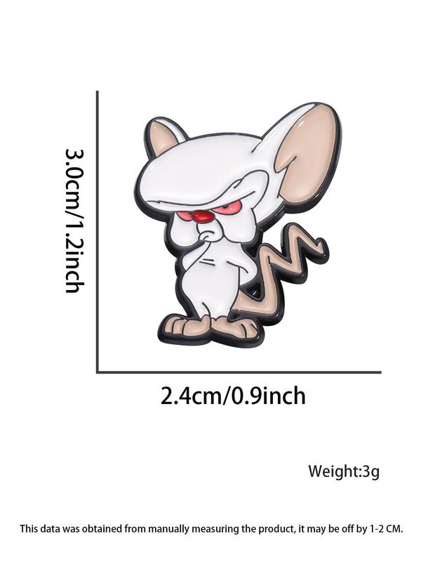 Cute Cartoon Mouse Brooch, Fashion Brooch for Women & Men, Enamel Pin Suitable for Backpacks, Jeans, Scarves, Hats Decoration