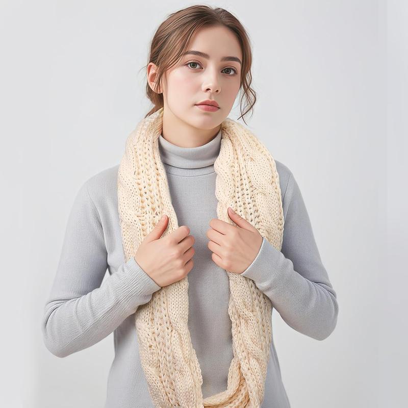 Scarf for Women - Winter Scarf Infinity Scarf for Women for Cold Weather, Warm Knit Winter Infinity Circle Loop Scarf