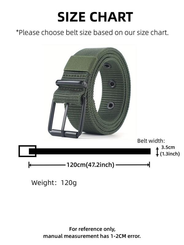 Men's Street Trend Tape Belt, Fashionable Minimalist Tactical Belt, Casual Waistband for Jeans Trousers, Trendy All-match & Exquisite Belt for Birthday Gift