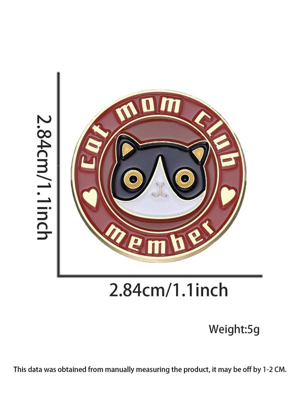 Cute Cat Design Brooch Pin, Fashion Alloy Accessories for Daily Holiday Gift, Fashion Brooch for Daily Clothing Decor, Trendy All-match & Exquisite Brooch for Birthday Gift