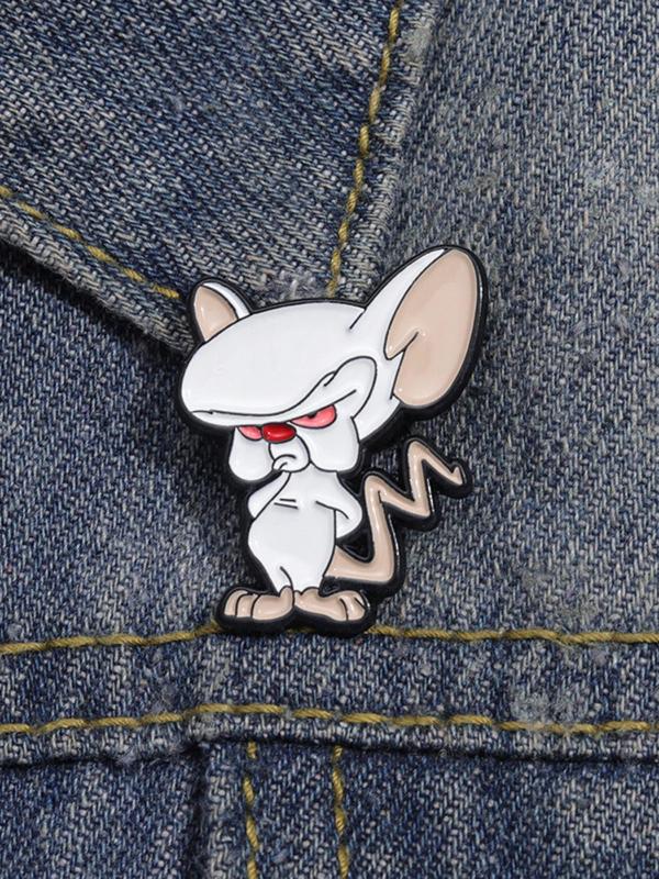 Cute Cartoon Mouse Brooch, Fashion Brooch for Women & Men, Enamel Pin Suitable for Backpacks, Jeans, Scarves, Hats Decoration