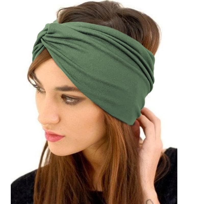 10 PCS Women Headbands African Wide Hair Wrap Extra Turban Head Bands for Lady Large Sport Workout Stretch Non-slip Big Hair Bands