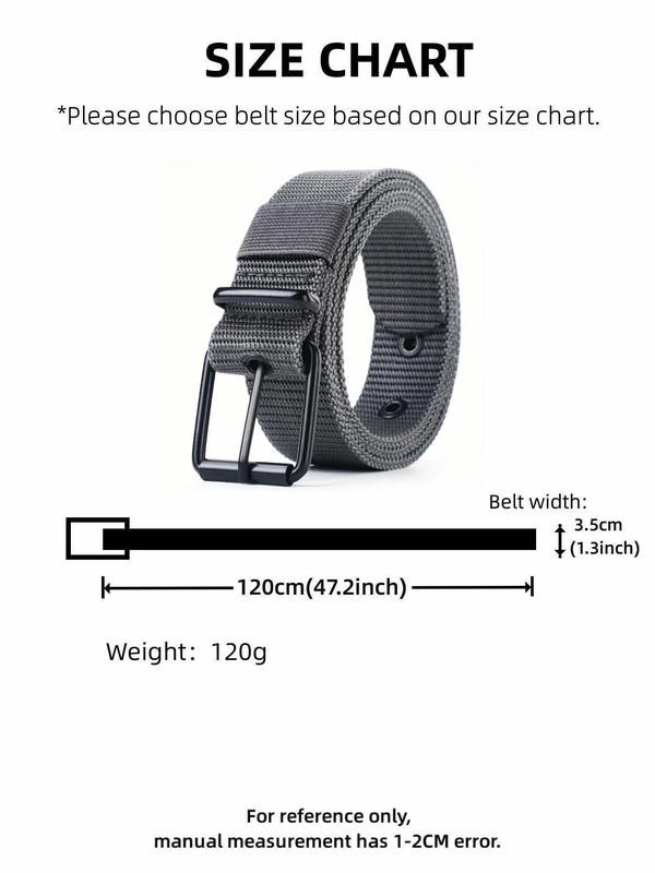 Men's Street Trend Tape Belt, Fashionable Minimalist Tactical Belt, Casual Waistband for Jeans Trousers, Trendy All-match & Exquisite Belt for Birthday Gift