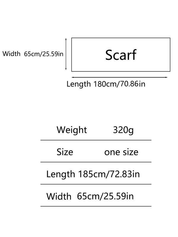 Floral Pattern Fringe Trim Design Scarf, Casual Soft Warm Shawl for Fall & Winter, Fashion Accessories for Women & Men