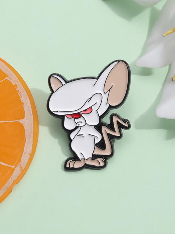 Cute Cartoon Mouse Brooch, Fashion Brooch for Women & Men, Enamel Pin Suitable for Backpacks, Jeans, Scarves, Hats Decoration