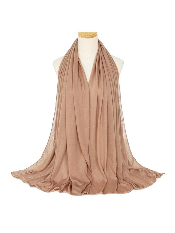 Solid Color Long Scarf, Fashionable Wrap Scarf, Casual Versatile Scarf for Women, Warm and Stylish Scarf for All Seasons