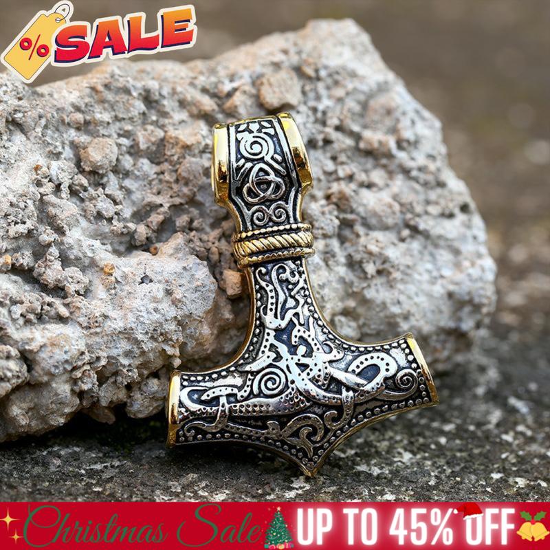 GTHIC Nordic Thor’s Hammer Stainless Steel Pendant for Wedding Engagement Birthday Gift Durability