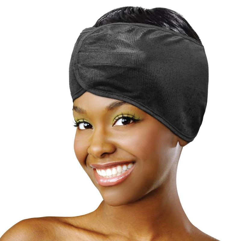 Collection  Satin Wrap | Silk Hair Wrap for Sleeping | Smooth  Wrap for Women | Black Satin Headband, 1 count