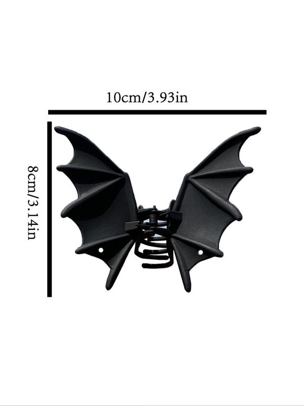 Bat Design Hair Claw, Punk Style Hair Accessories for Women & Girls, Hair Accessories for Party, Daily Clothing Decor As Halloween Gift