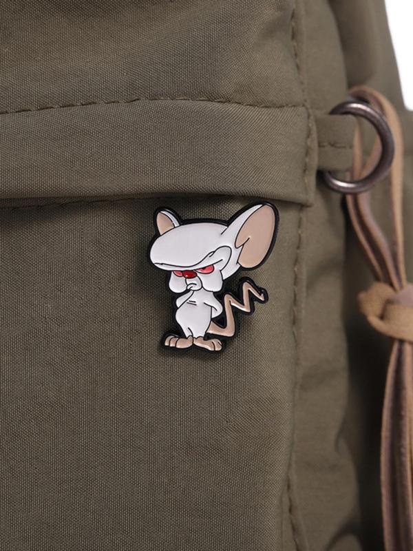 Cute Cartoon Mouse Brooch, Fashion Brooch for Women & Men, Enamel Pin Suitable for Backpacks, Jeans, Scarves, Hats Decoration